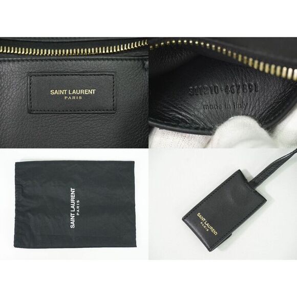 Authentic Saint Laurent Petit Cabas Su Y-line 2WAY Shoulder Bag Handbag - Picture 9 of 9